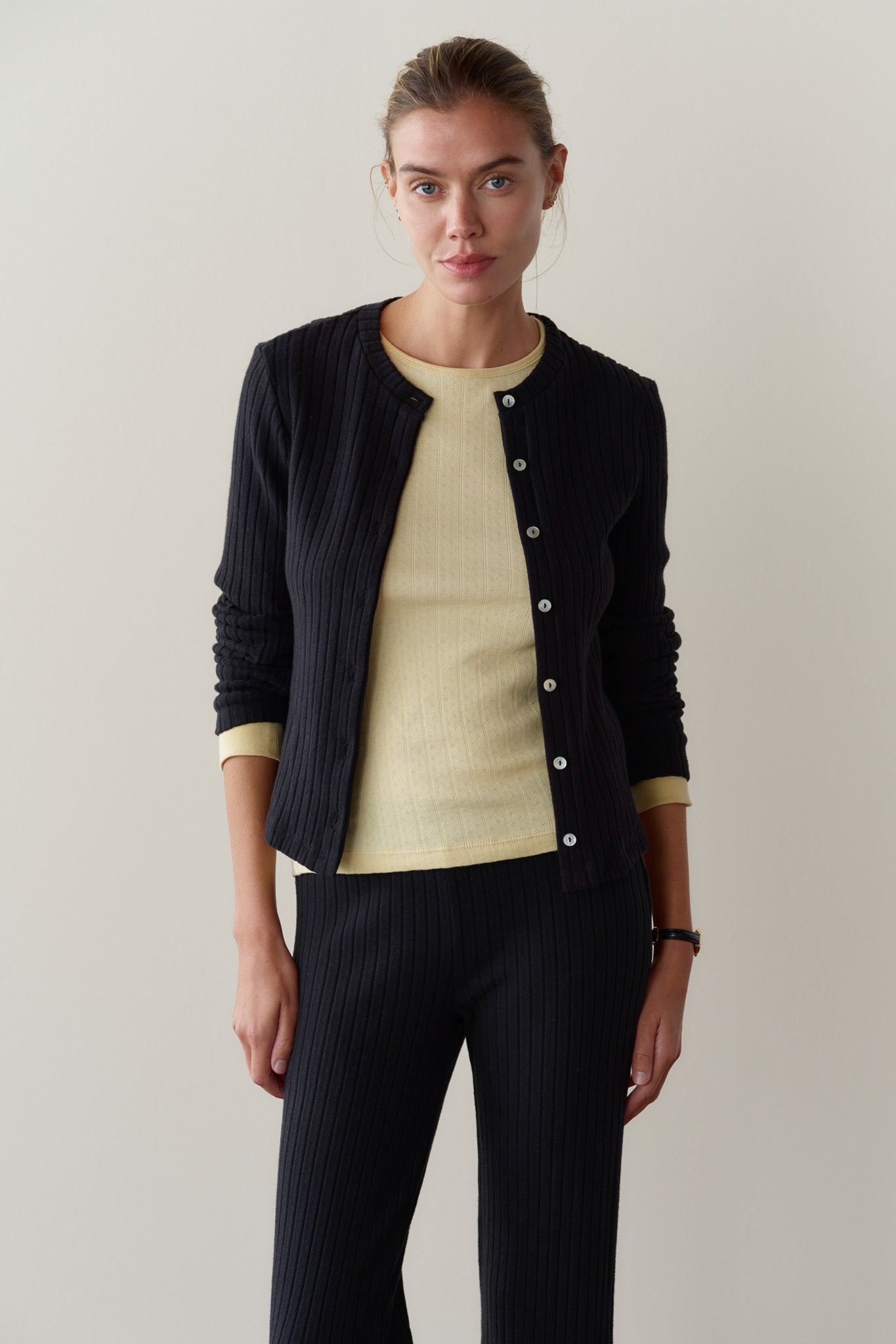 Jet Sweater Rib Cardigan – DONNI. | Sweater Rib Knit