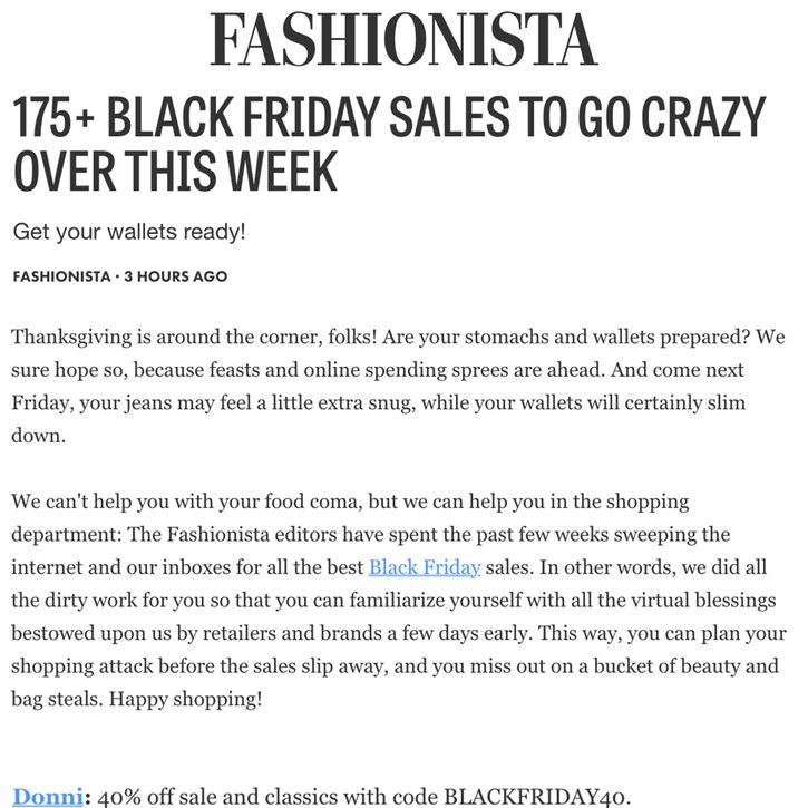 FASHIONISTA