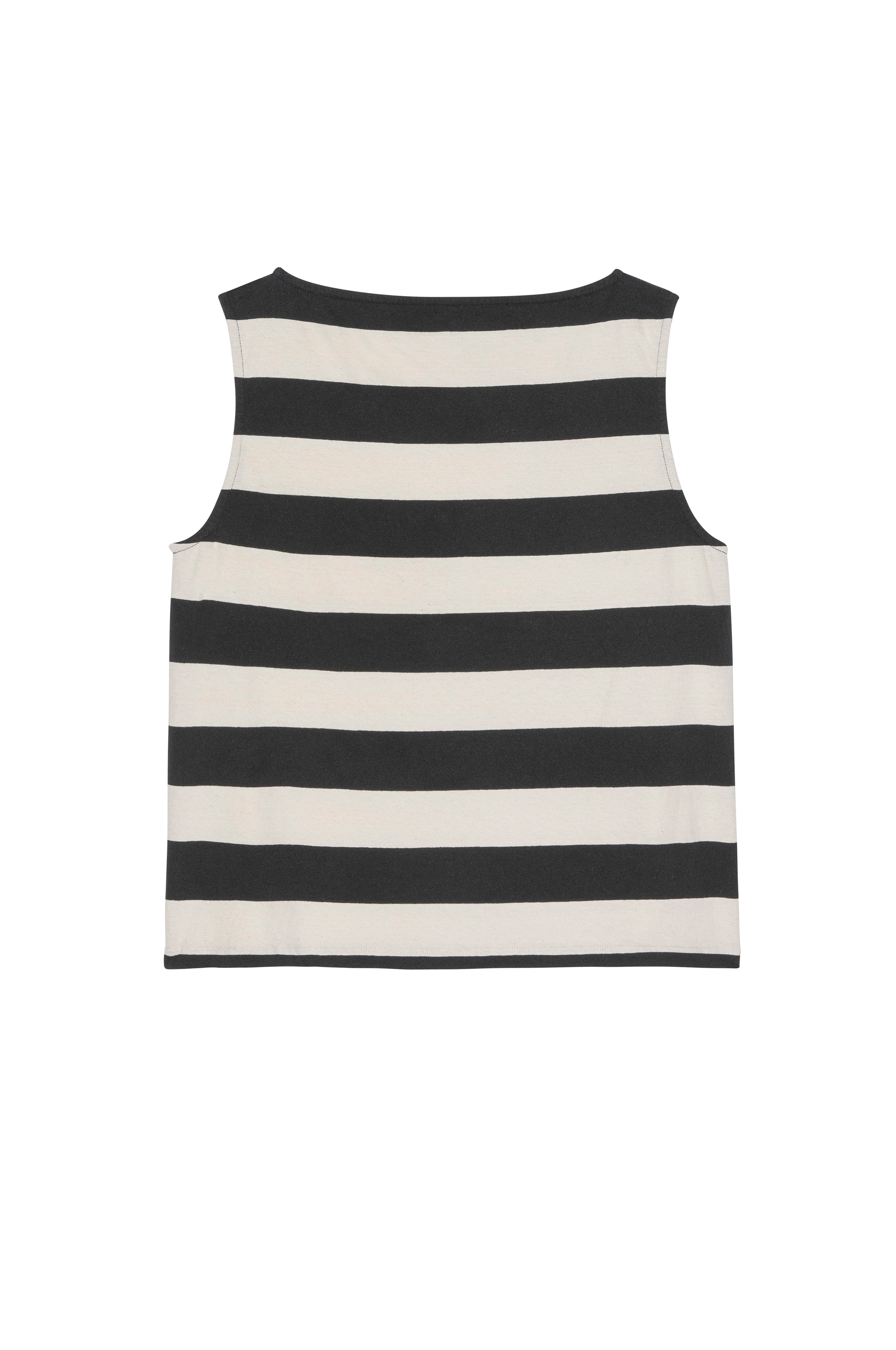 The Jersey Stripe Boatneck Tank