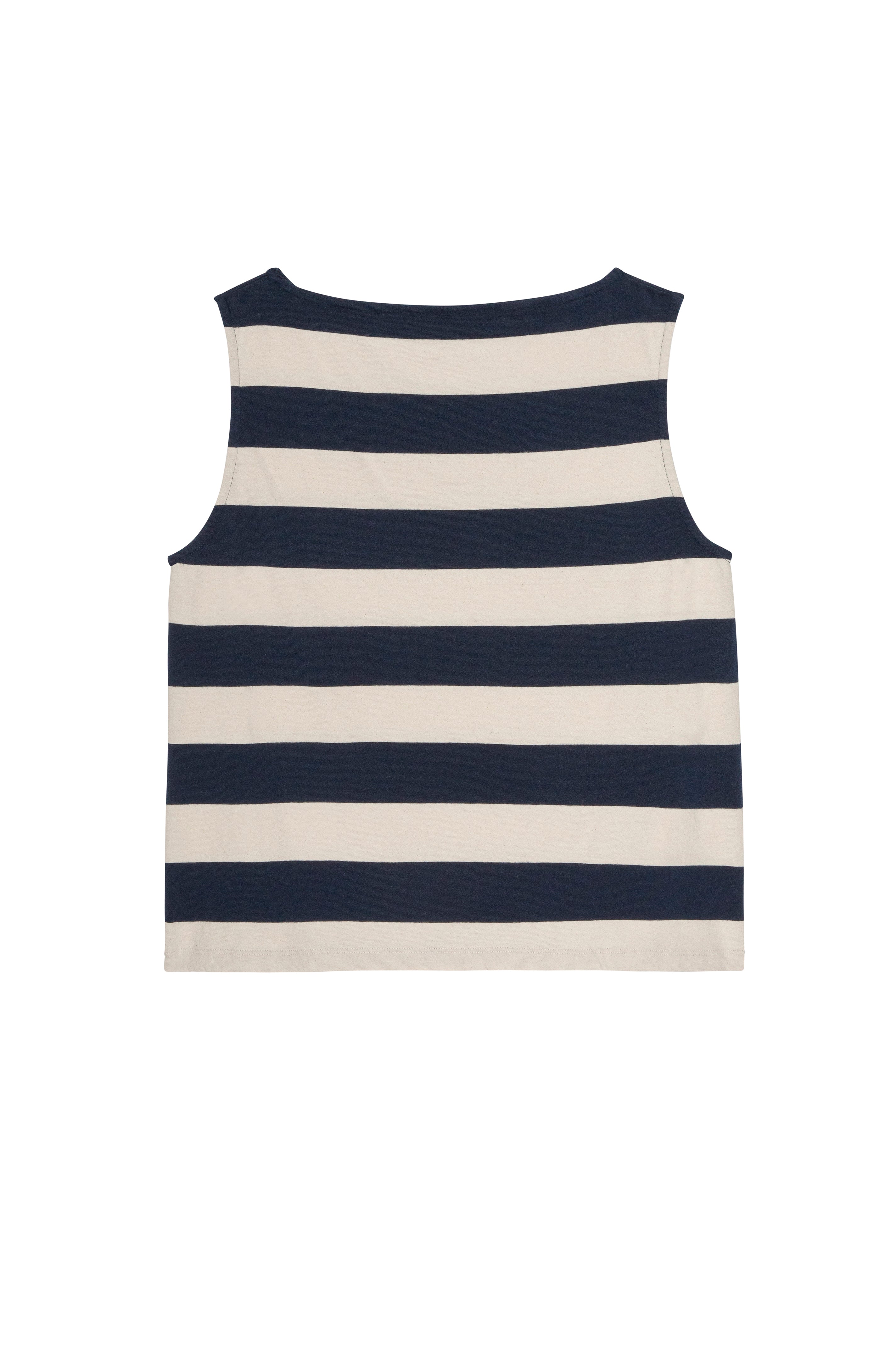 The Jersey Stripe Boatneck Tank