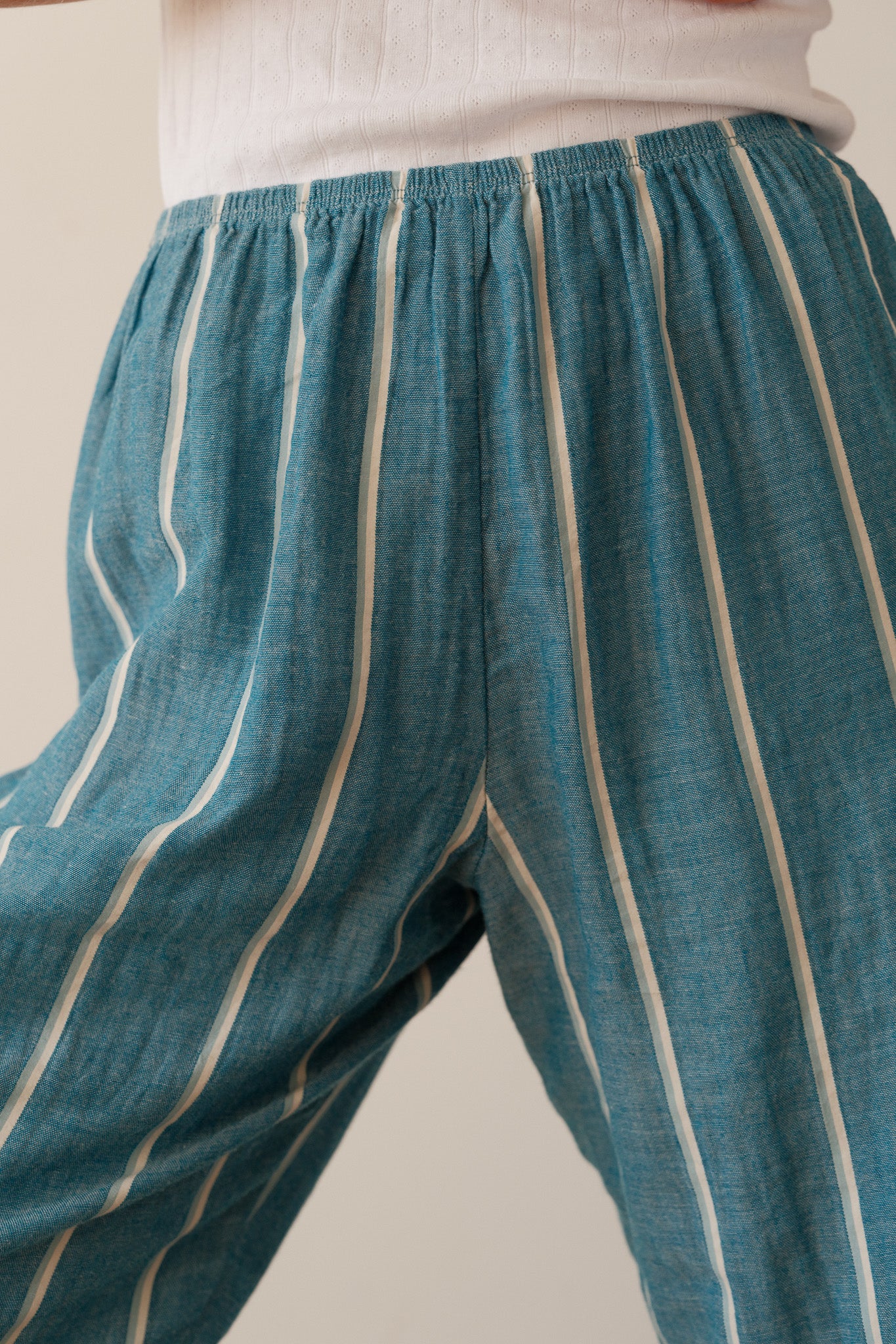 パンツ everyone relax-fit stripe easy pants パンツ everyone relax-fit stripe easy pants everyone relax