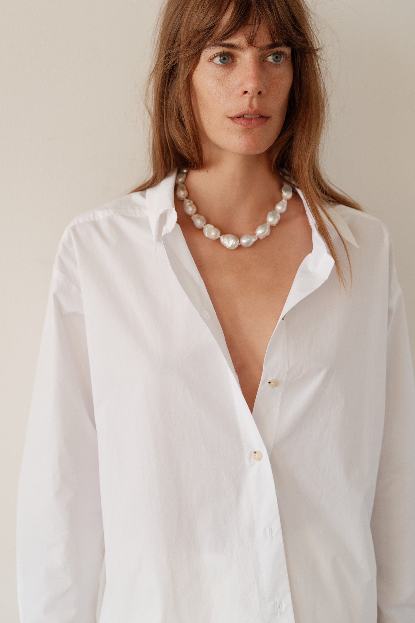 The June White Pearl Choker