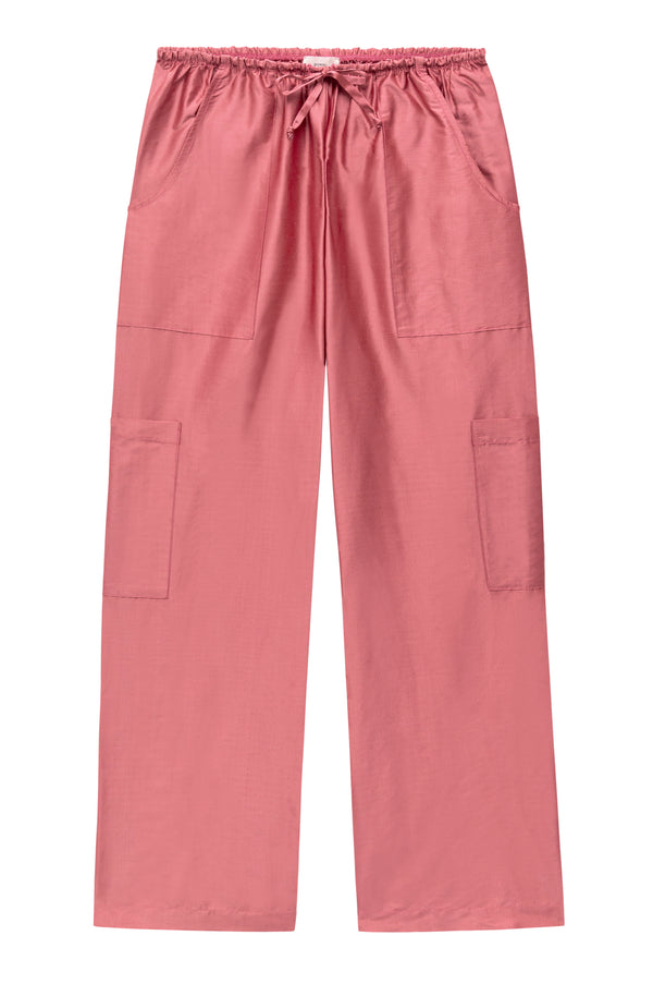 The Silk Taffeta Cargo Pant