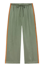The Silk Stripe Crop Pant