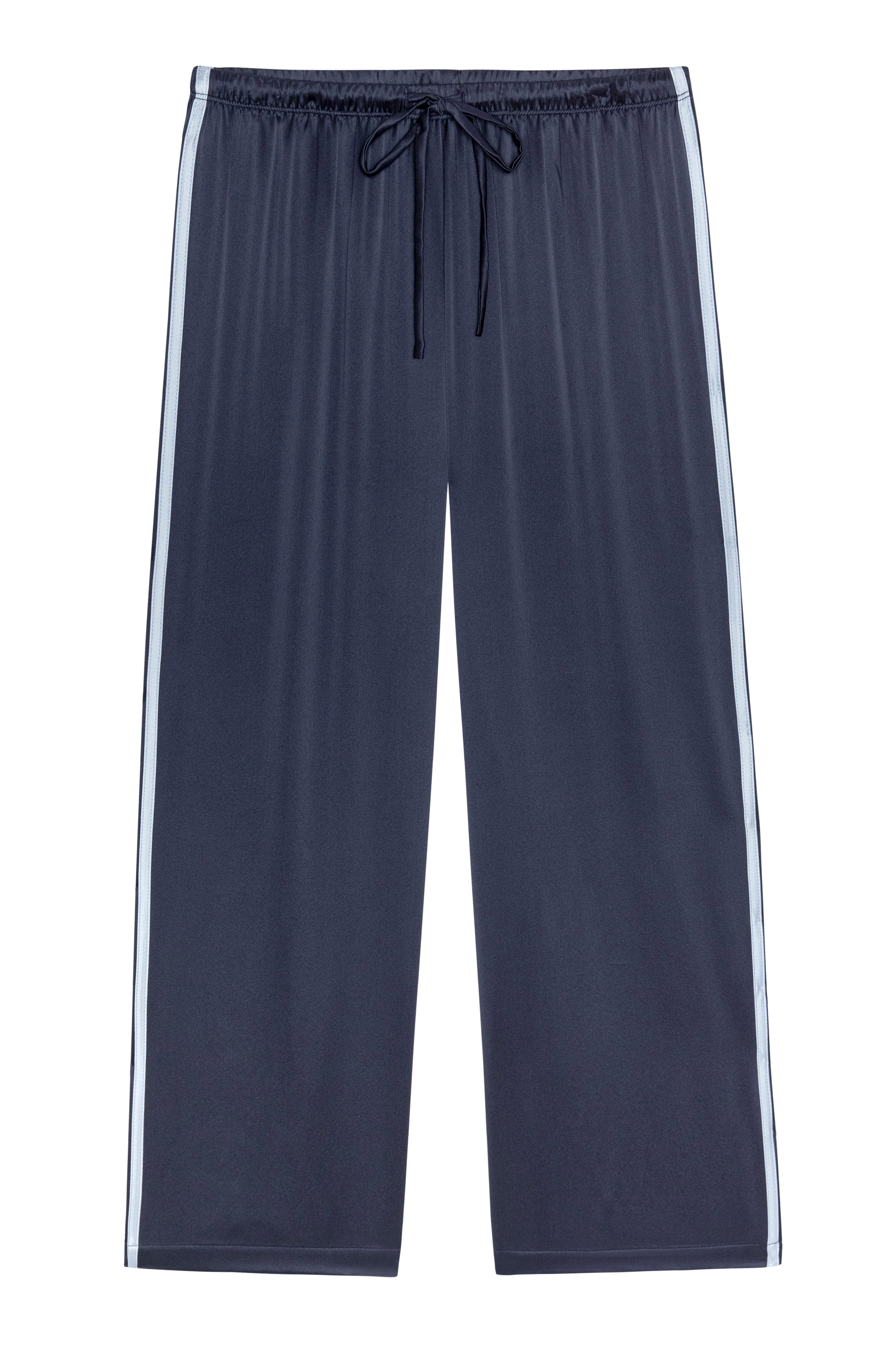 The Silk Stripe Crop Pant