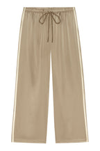 The Silk Stripe Crop Pant