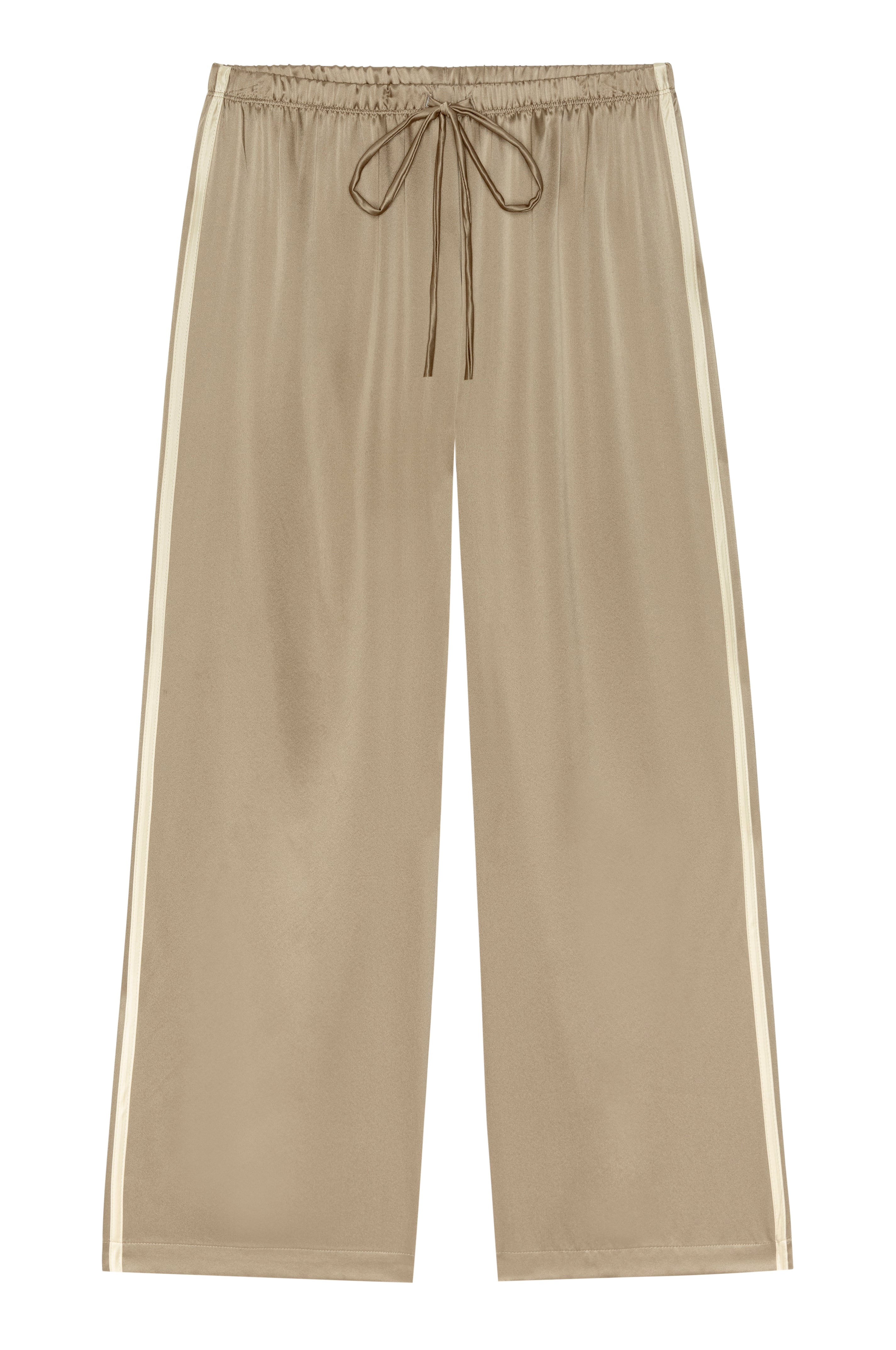 The Silk Stripe Crop Pant