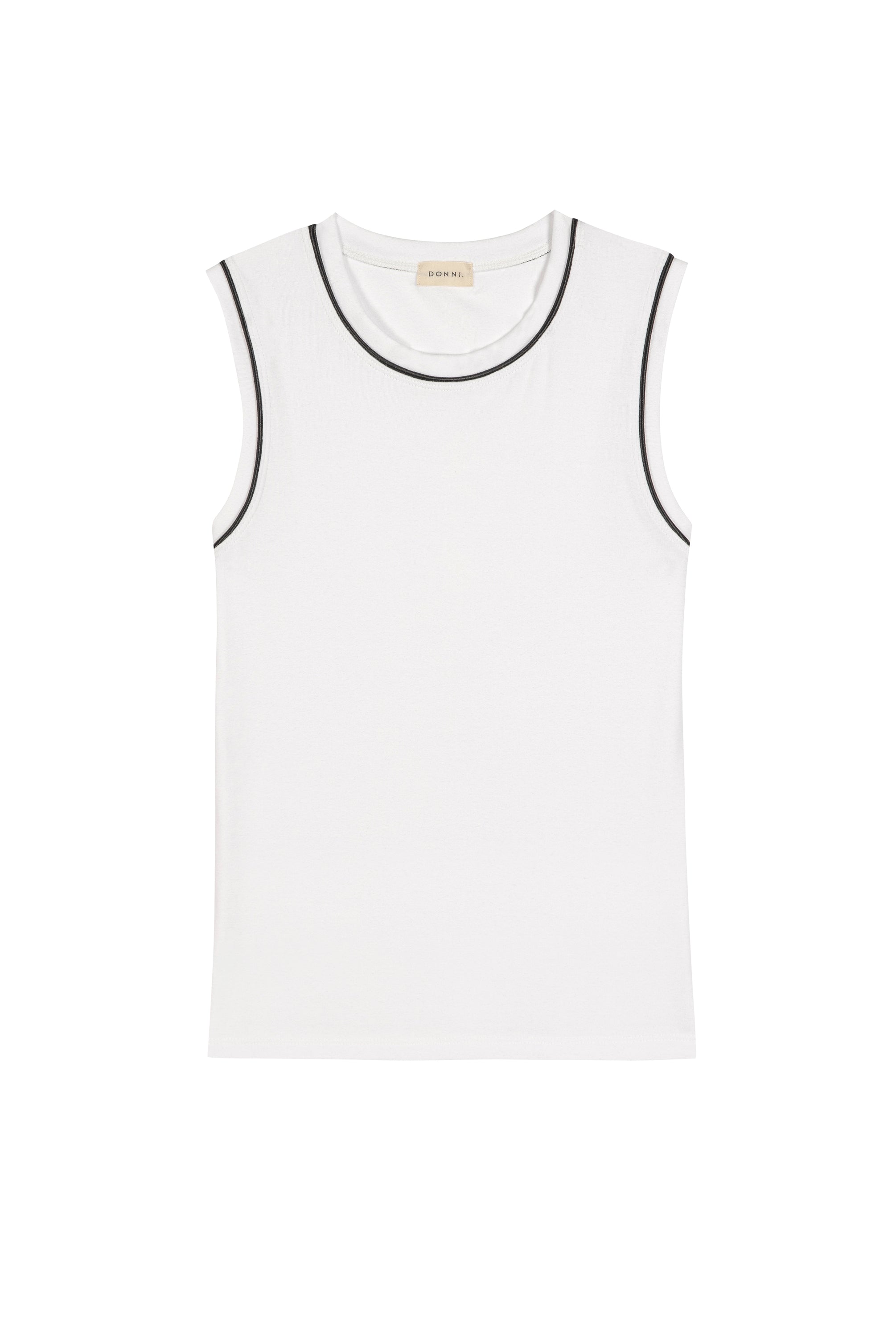 The Baby Rib Contrast Tank
