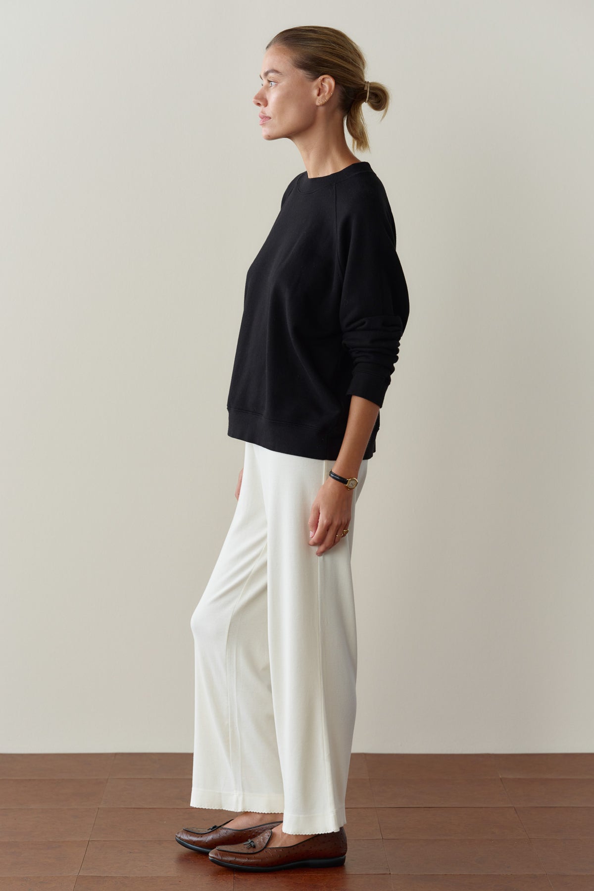 The Baby Rib Scallop Pant