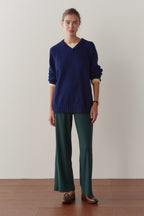 The Baby Rib Scallop Pant