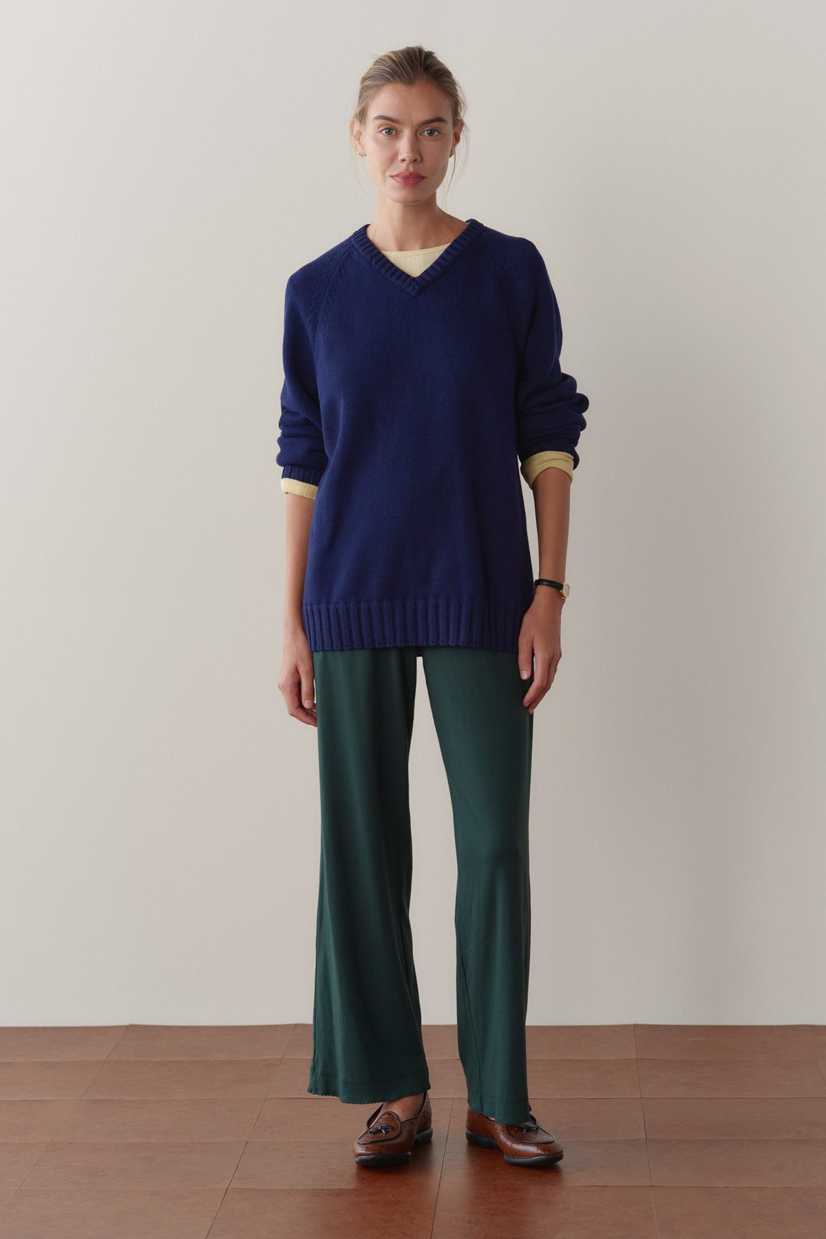 The Baby Rib Scallop Pant