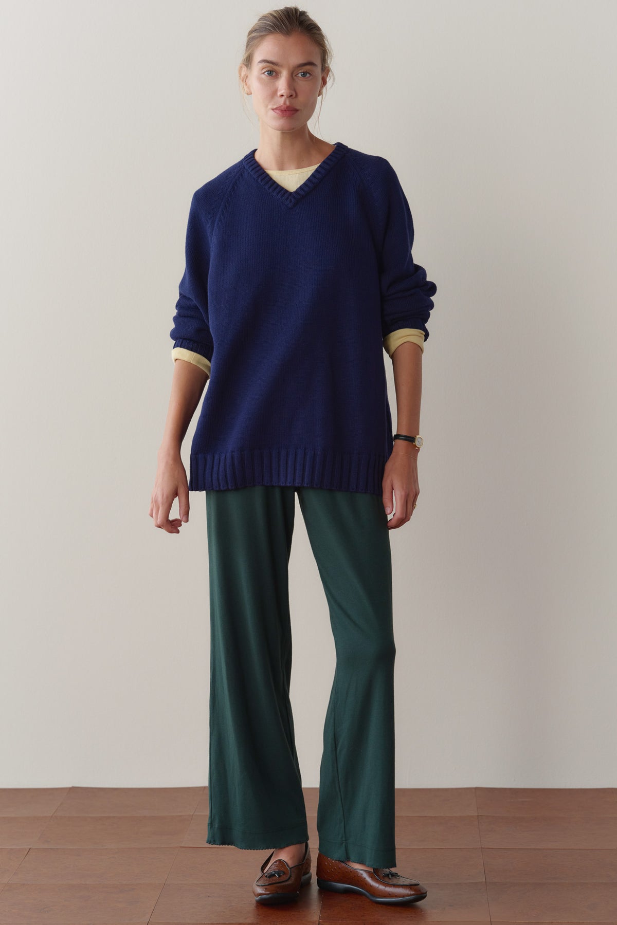 The Baby Rib Scallop Pant