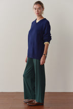 The Baby Rib Scallop Pant