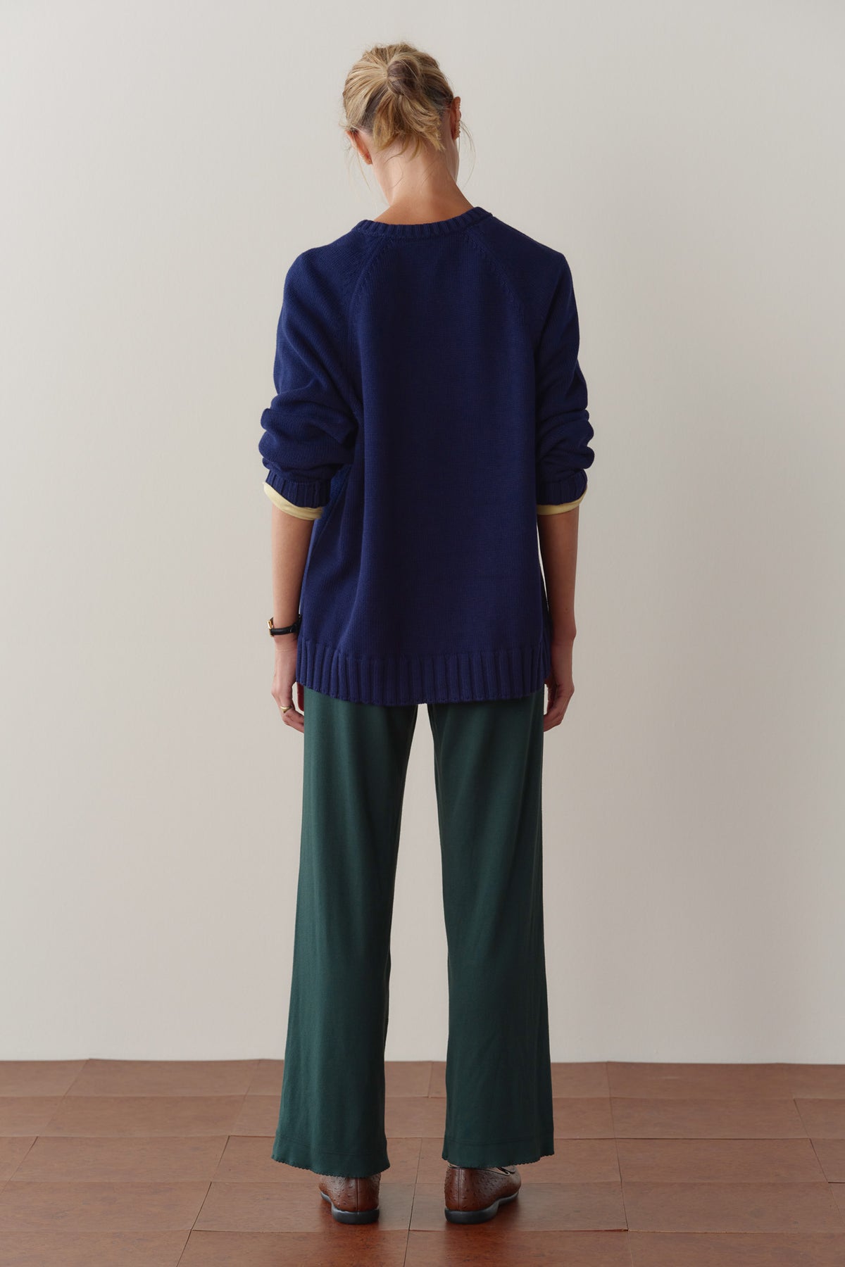 The Baby Rib Scallop Pant