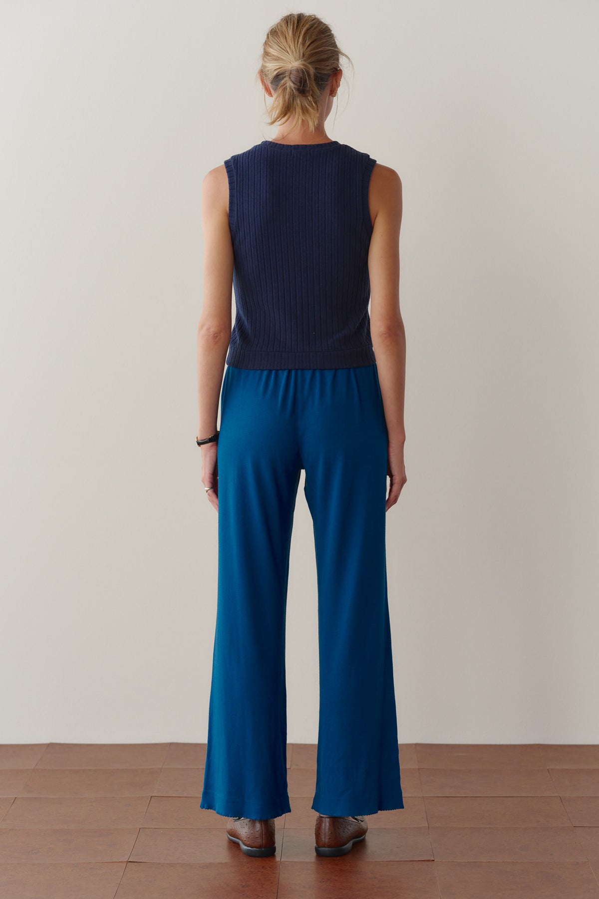 The Baby Rib Scallop Pant