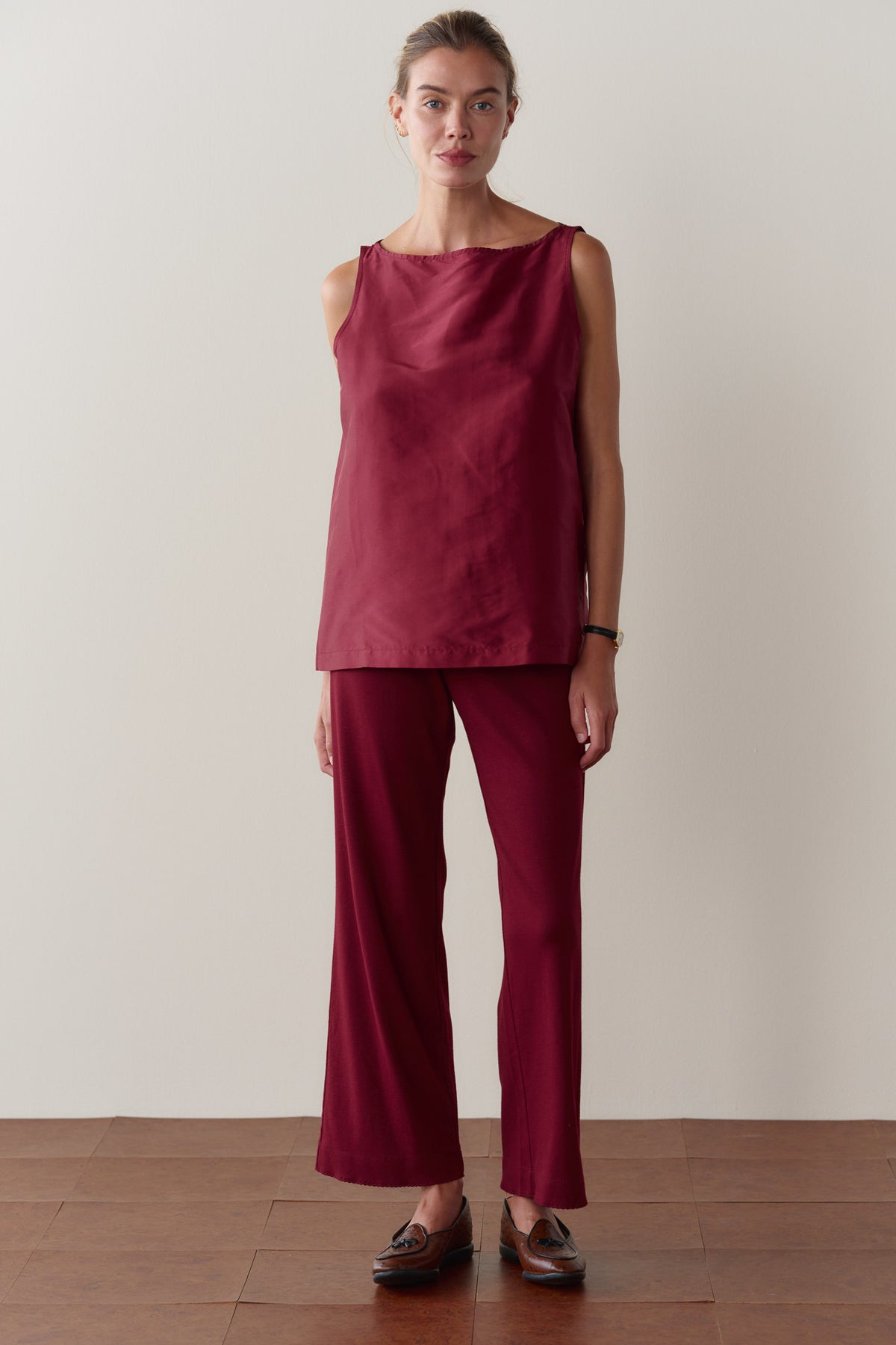The Baby Rib Scallop Pant