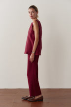 The Baby Rib Scallop Pant