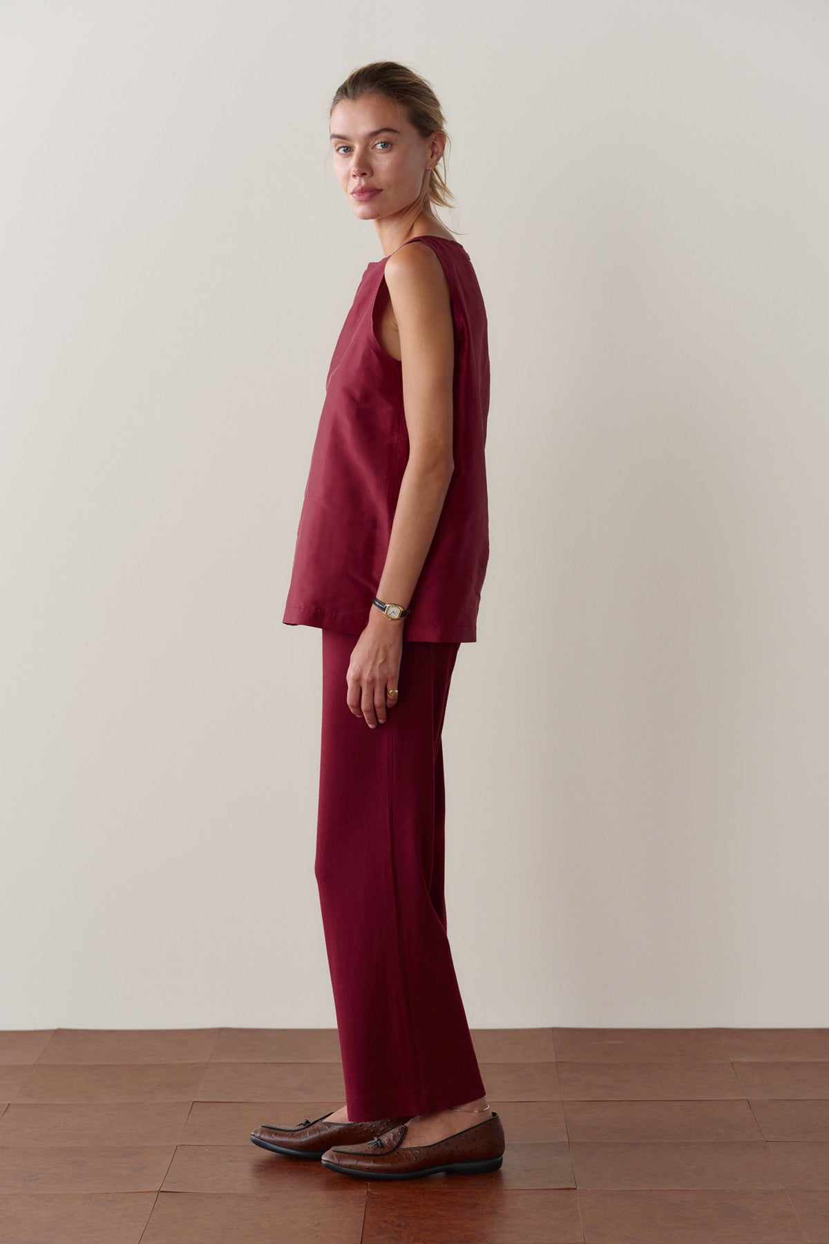 The Baby Rib Scallop Pant
