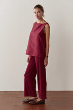 The Baby Rib Scallop Pant