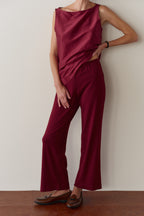 The Baby Rib Scallop Pant