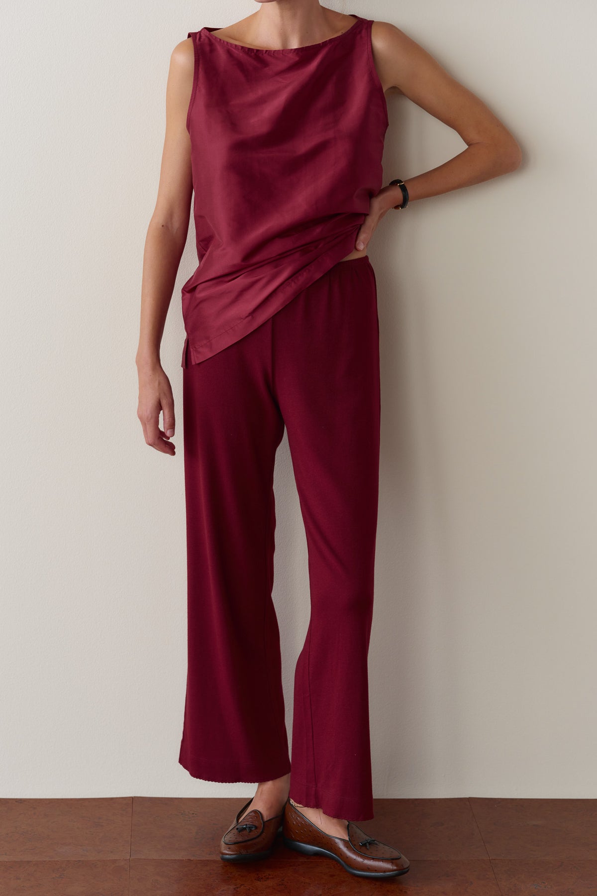 The Baby Rib Scallop Pant