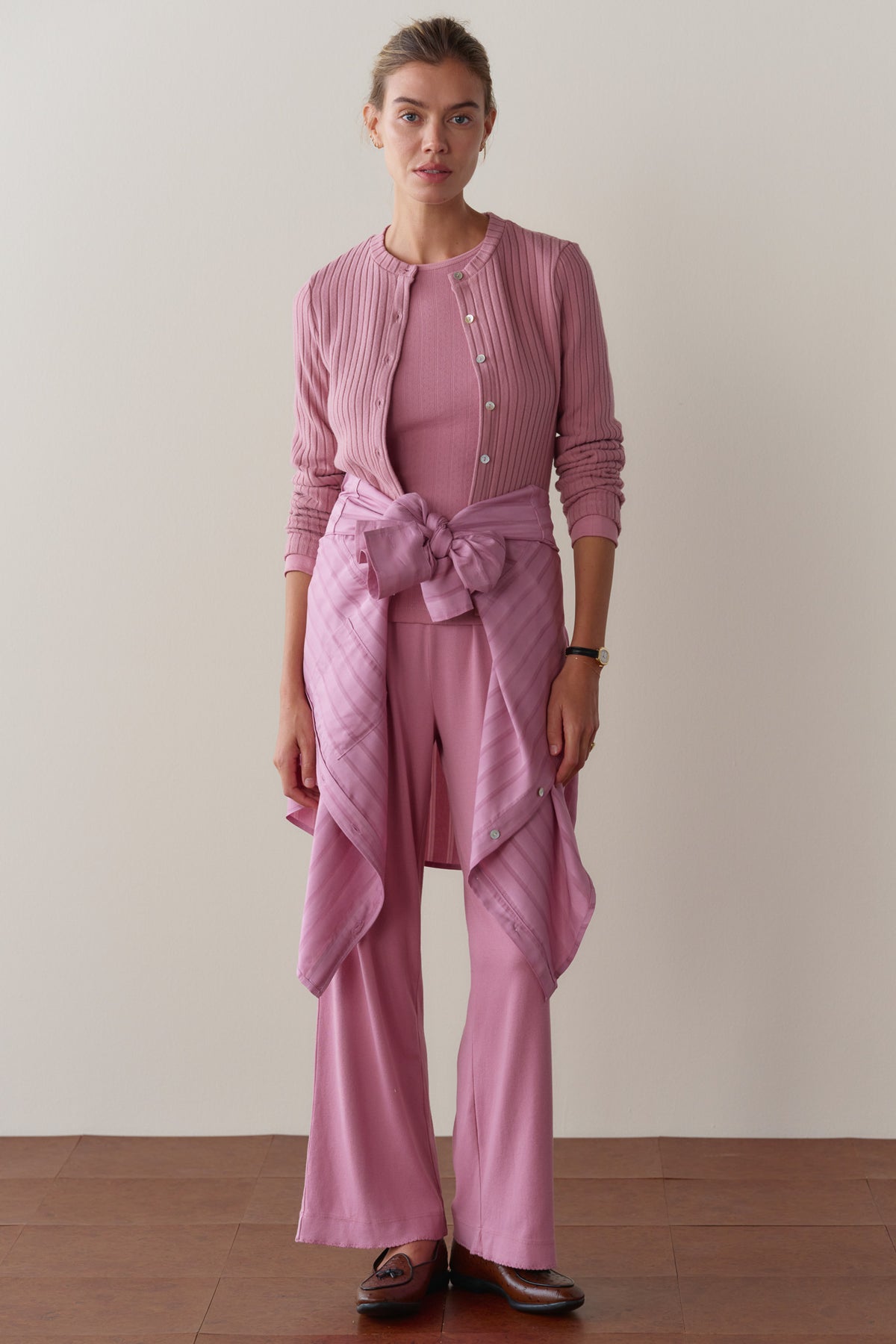 The Baby Rib Scallop Pant