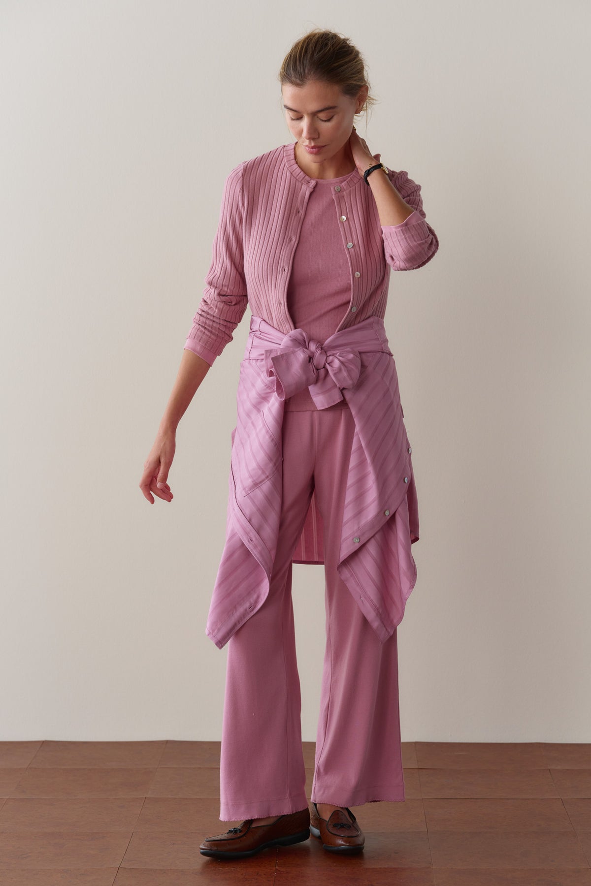 The Baby Rib Scallop Pant