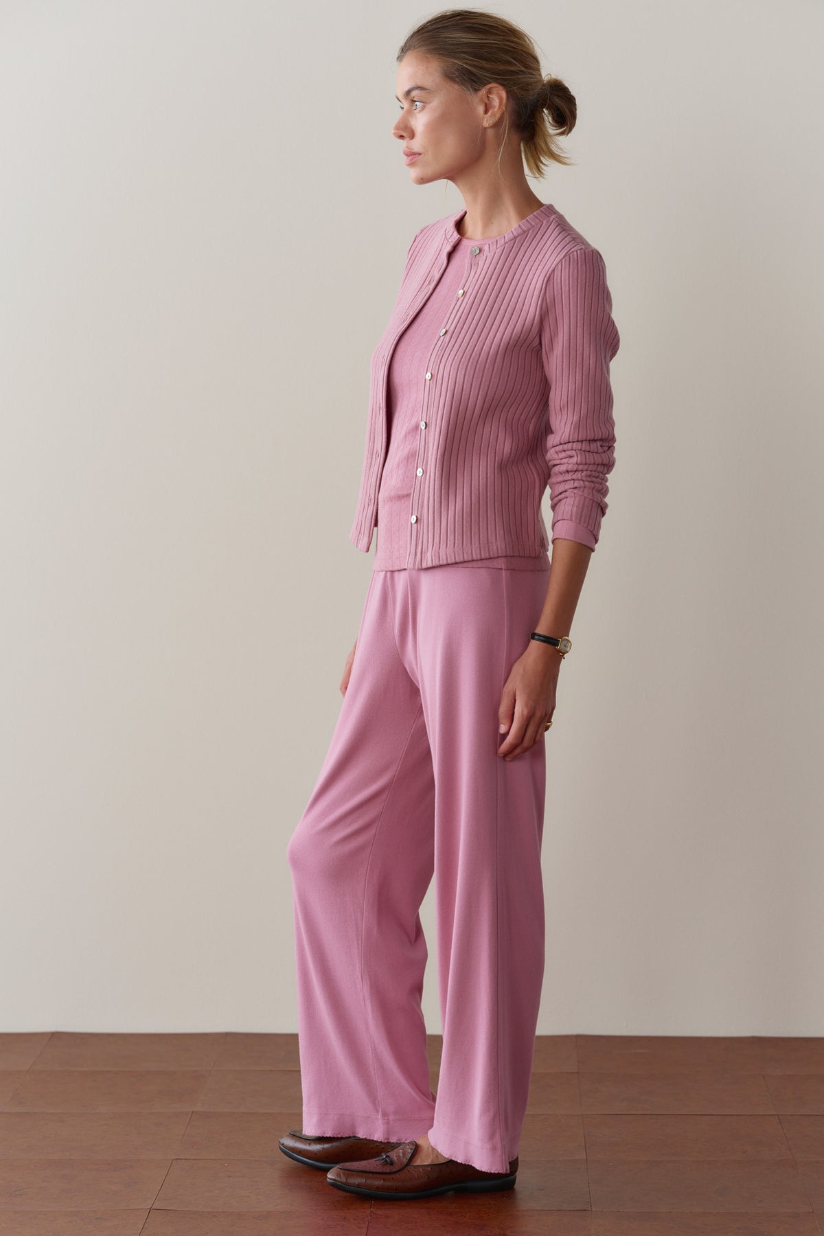 The Baby Rib Scallop Pant