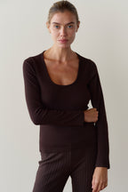The Baby Rib Scoop Neck