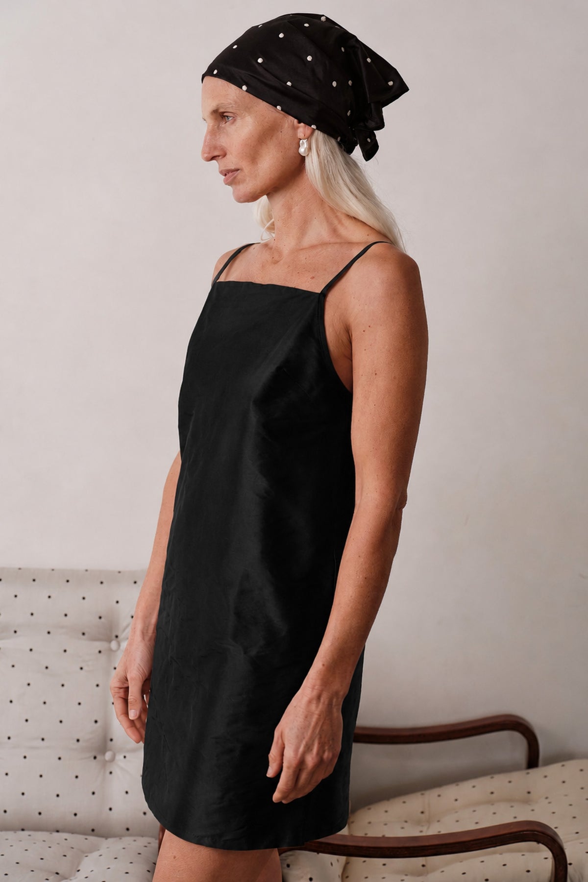 short black silk dress The Taffeta Mini – DONNI ff::eta::889047938916_2026-08-30 a feminine twist neckline Danica Lace-Up Mermaid Formal Size:5XLarge