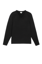 The Heavy Cotton Knit V-Neck Sweater