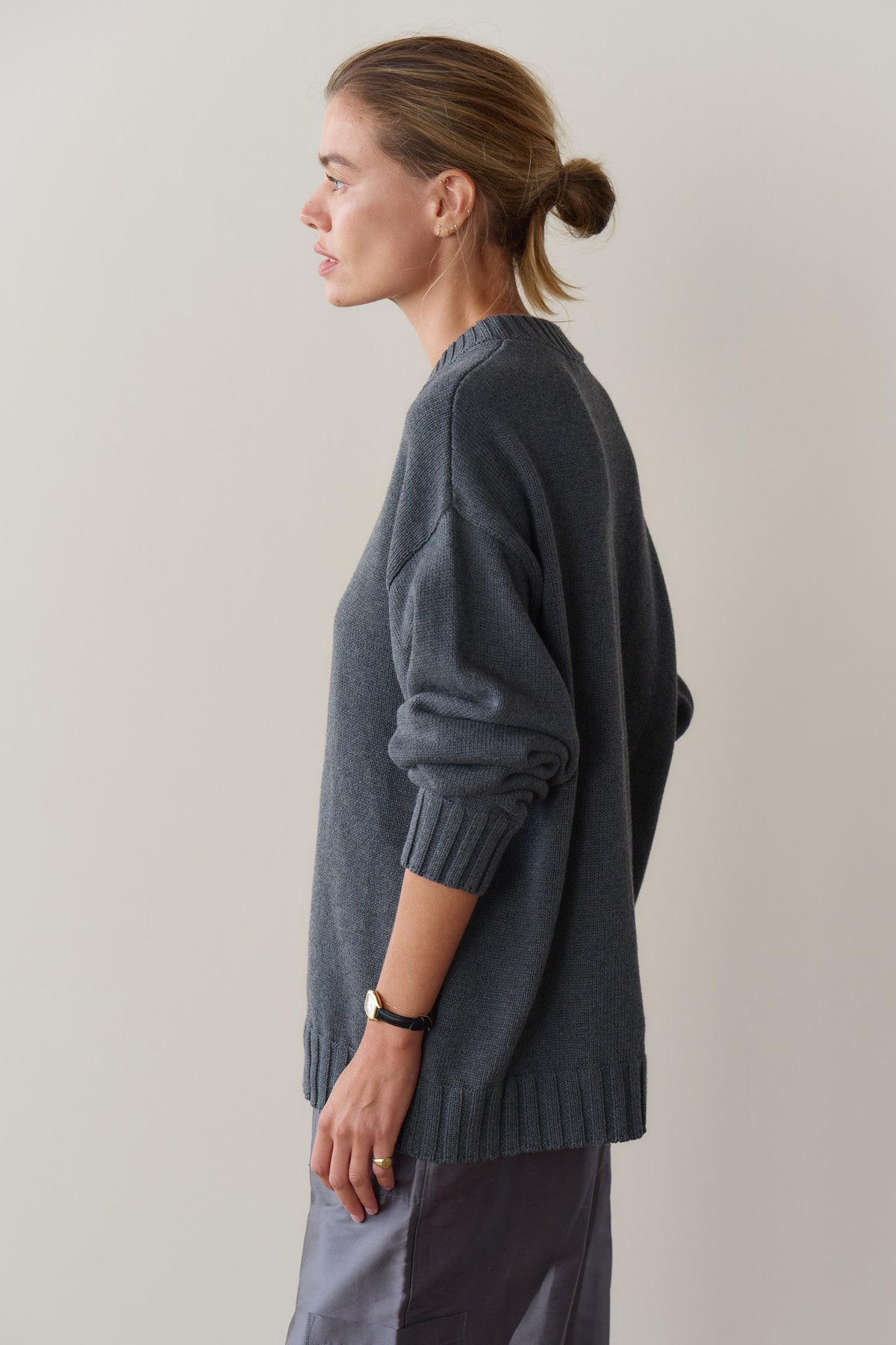 The Heavy Cotton Knit Crewneck Sweater