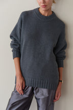 The Heavy Cotton Knit Crewneck Sweater