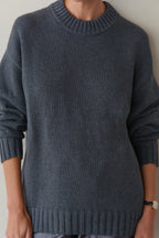 The Heavy Cotton Knit Crewneck Sweater