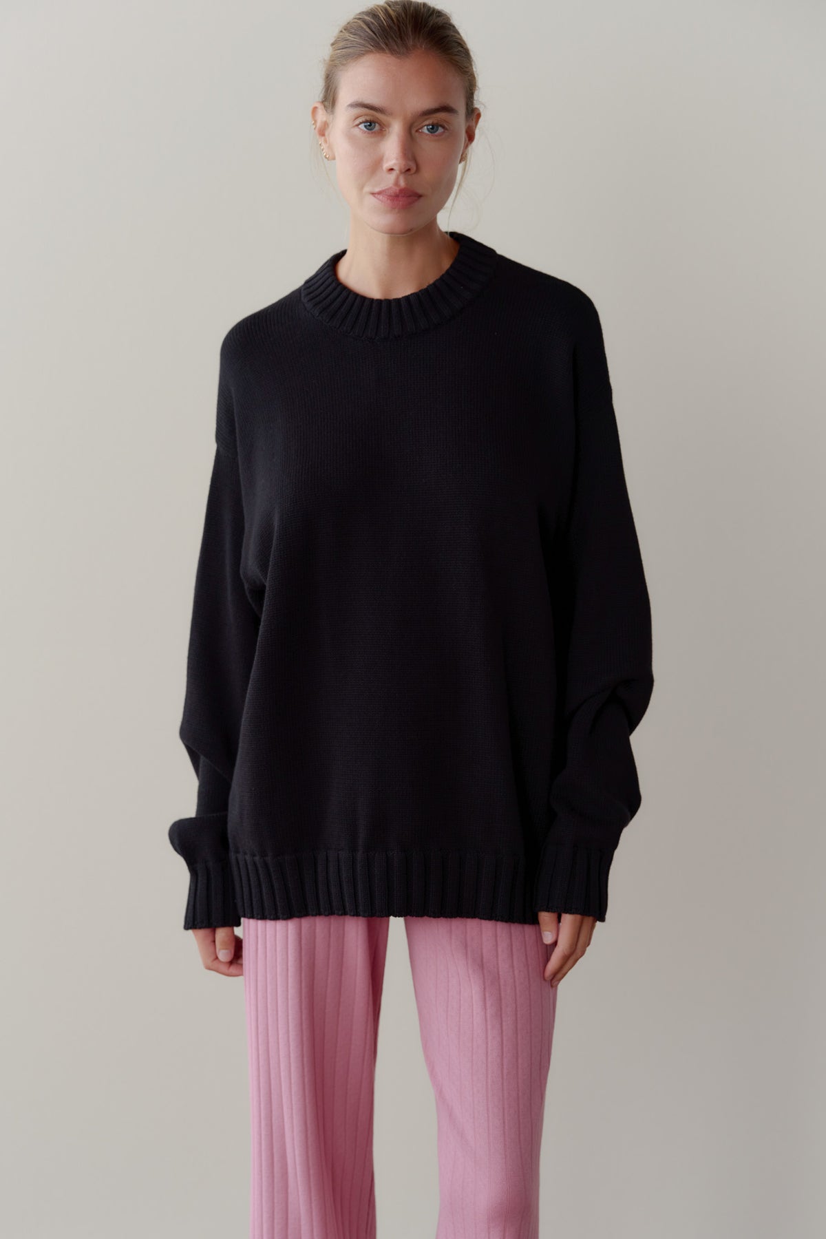 The Heavy Cotton Knit Crewneck Sweater