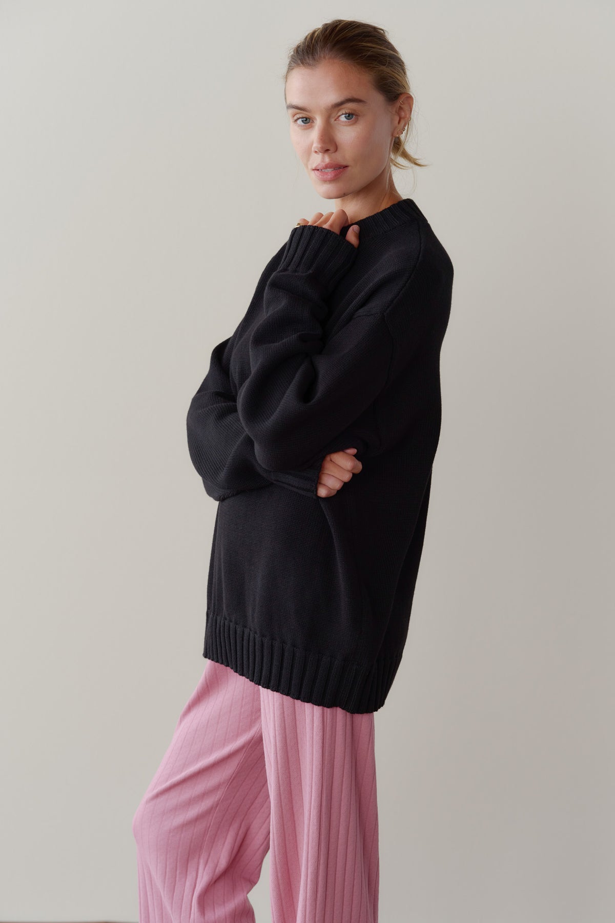 The Heavy Cotton Knit Crewneck Sweater