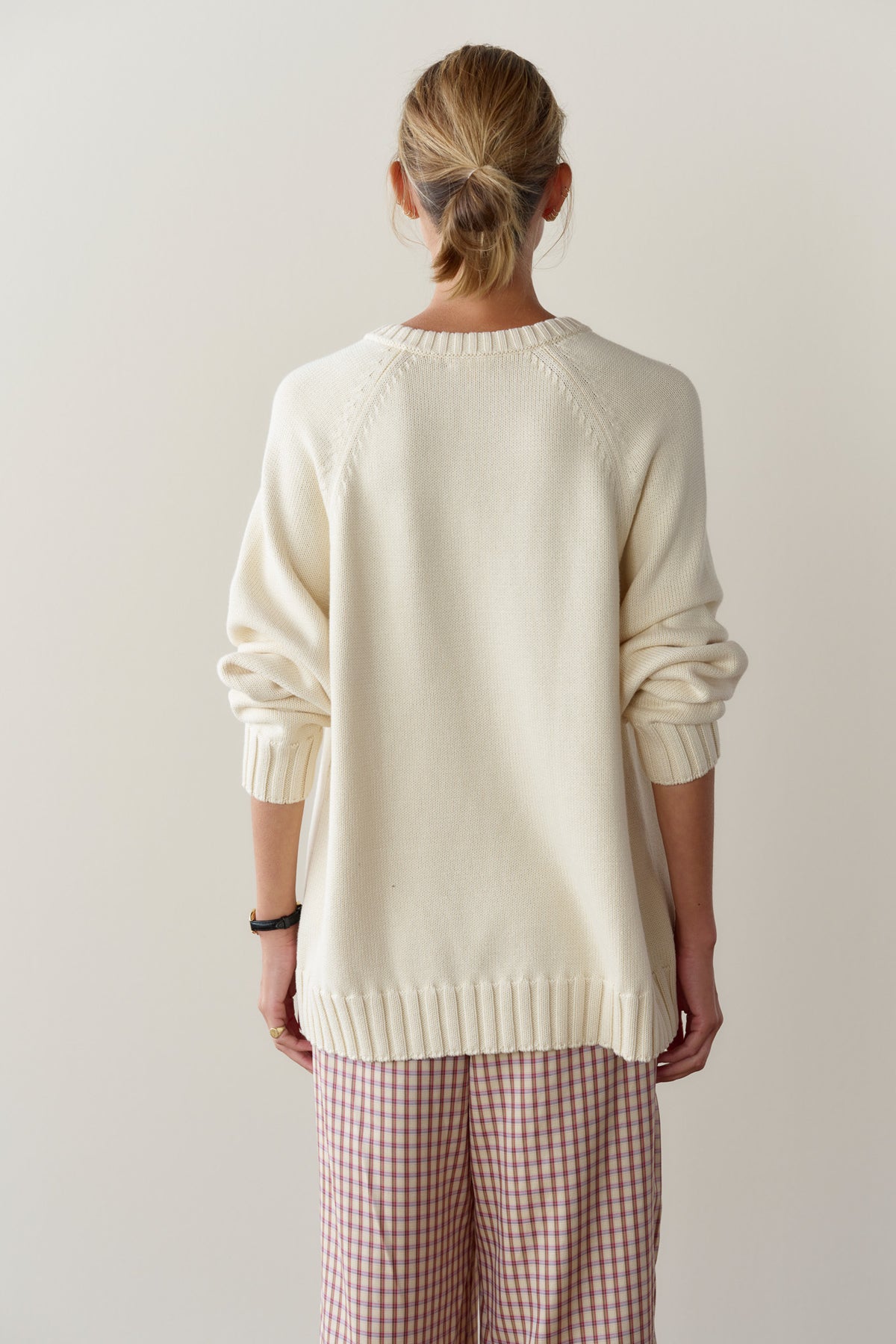 The Heavy Cotton Knit V-Neck Sweater
