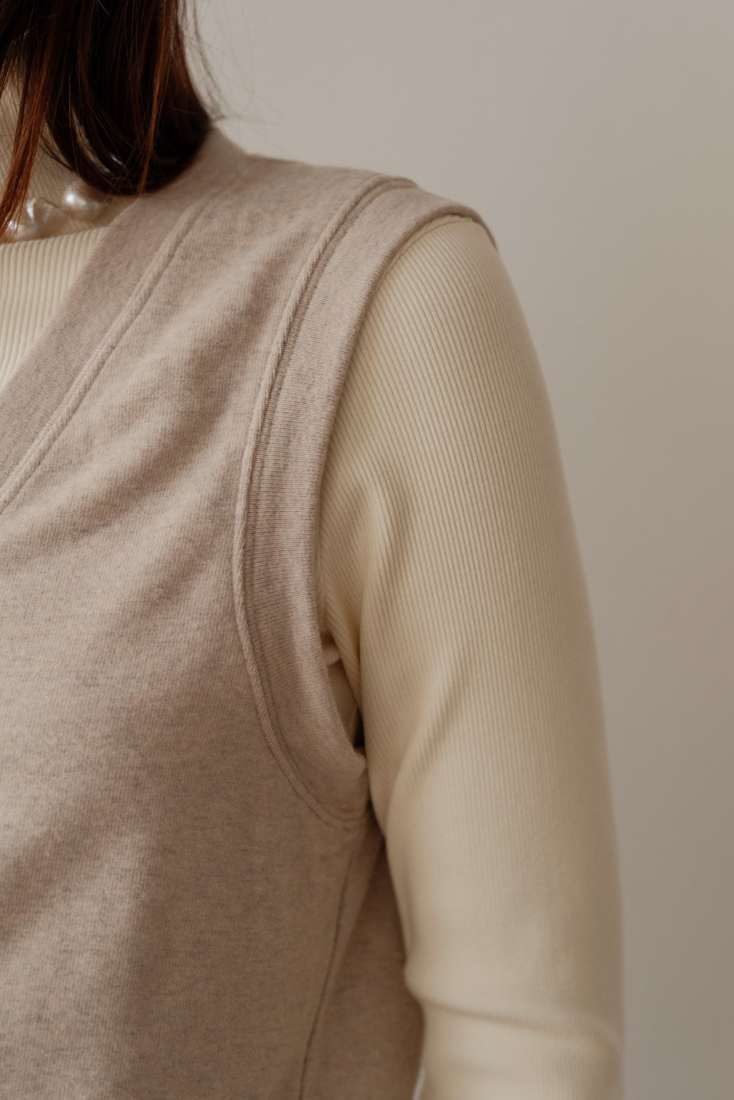 DONNI. Sweater Tube Top - Heather Oat