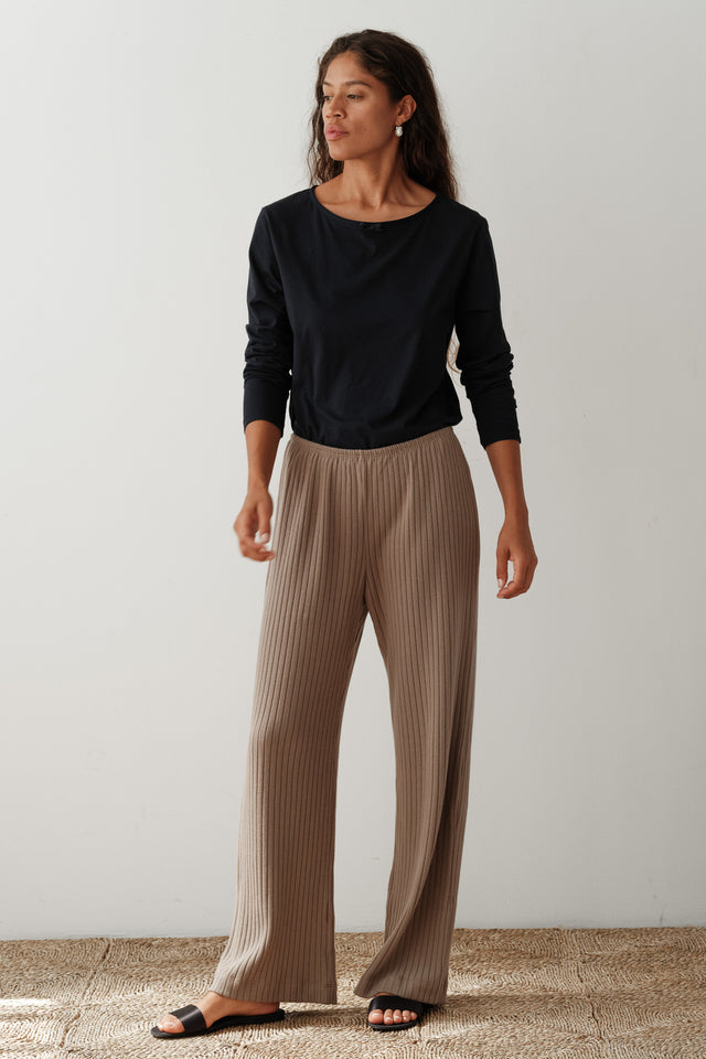 The Sweater Rib Simple Pant