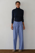 The Baby Rib Turtleneck Navy