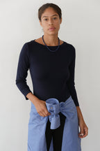 The Baby Rib Boat Neck