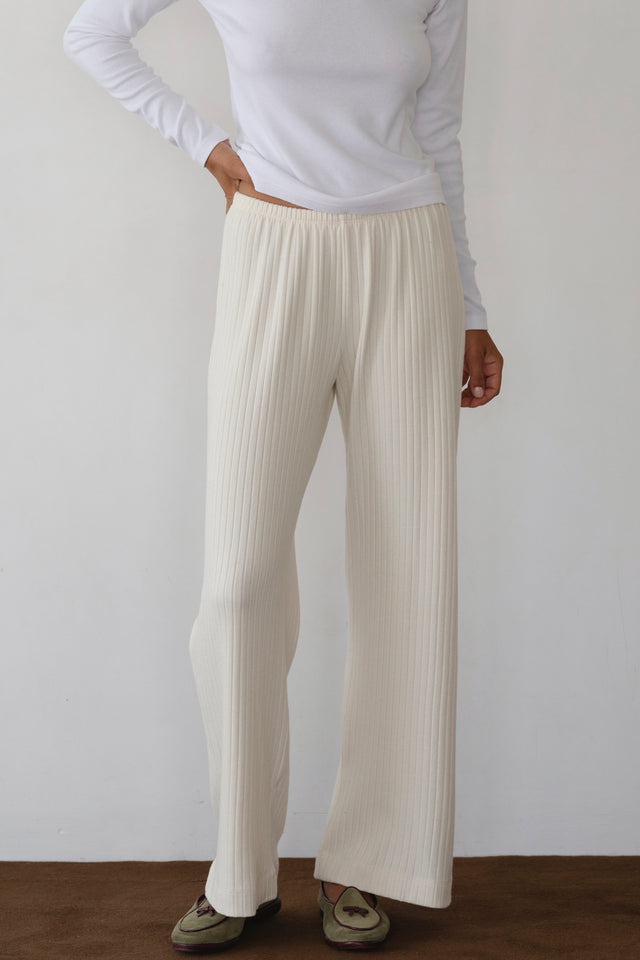 The Sweater Rib Simple Pant