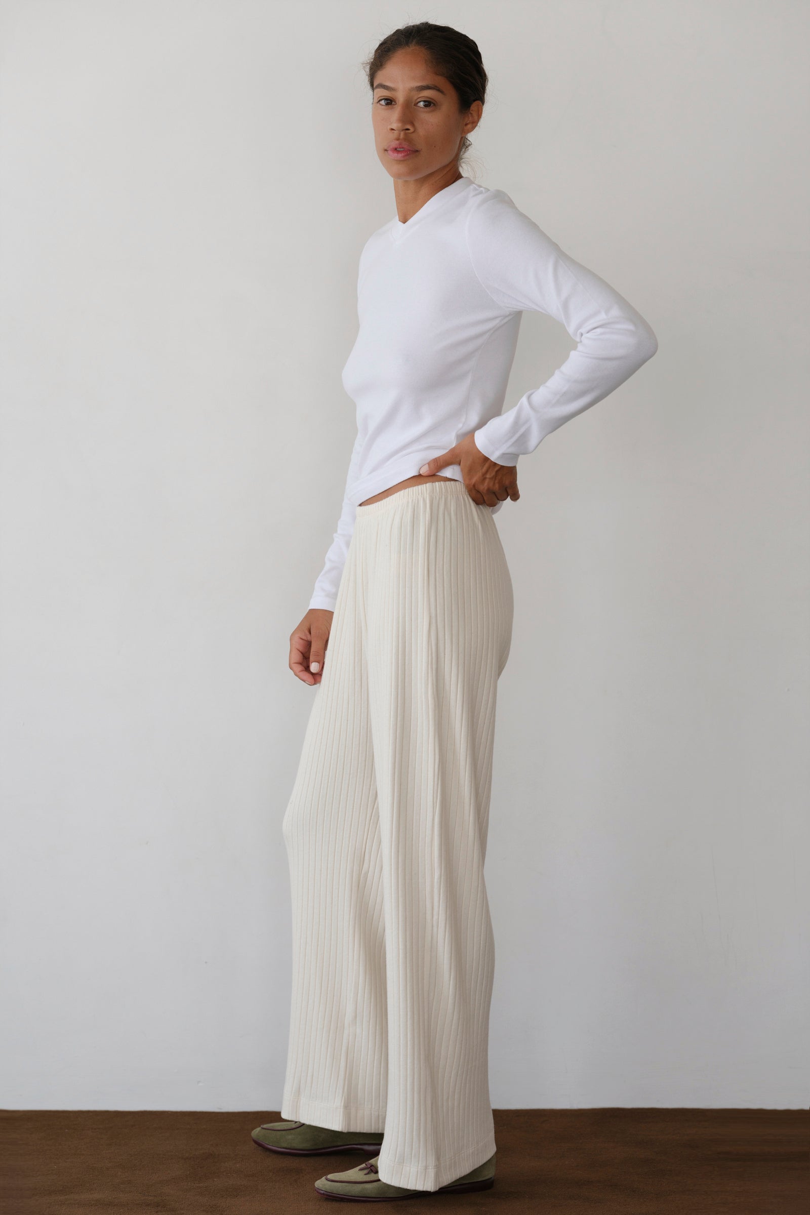 The Sweater Rib Simple Pant