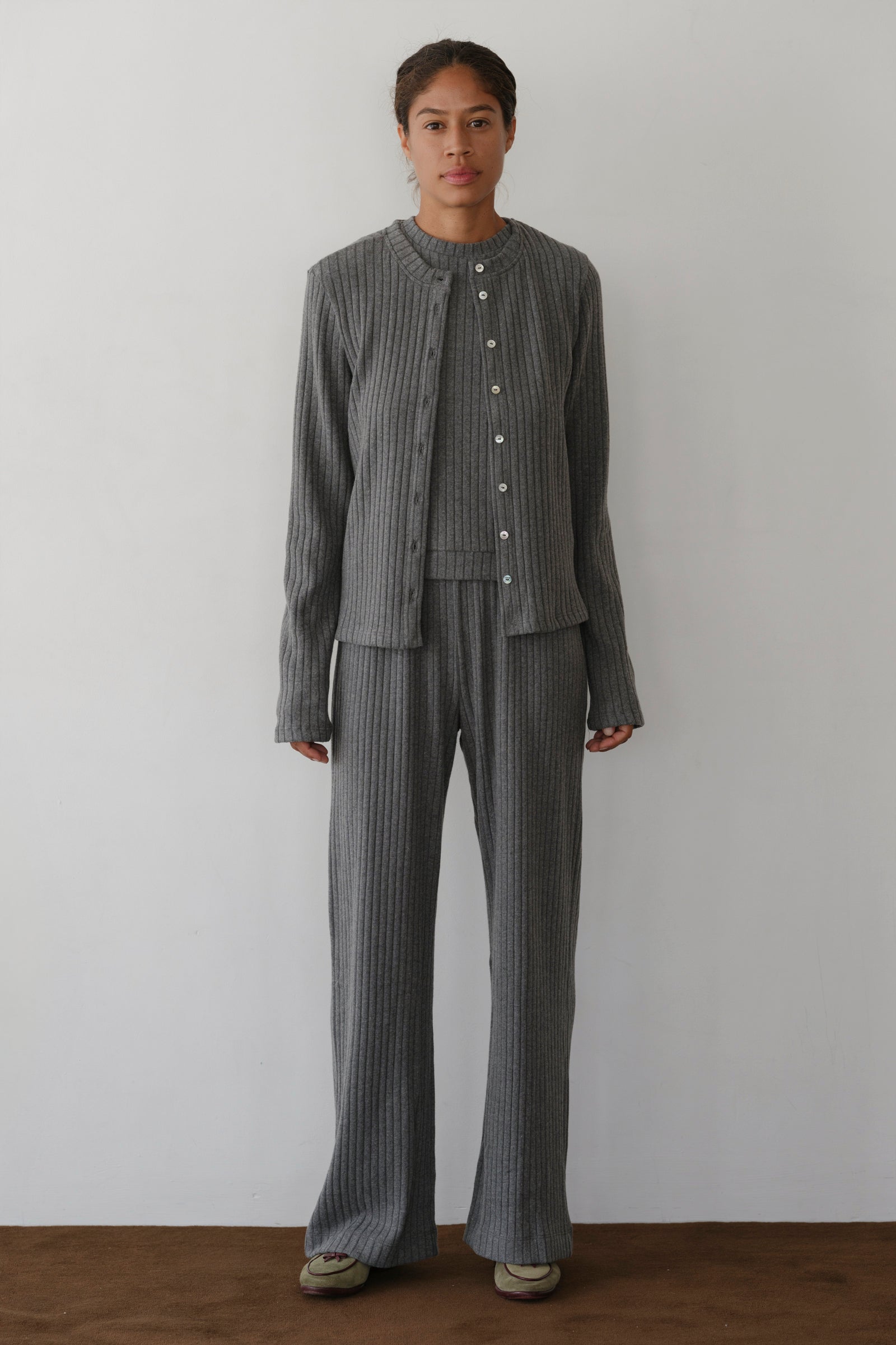 The Sweater Rib Simple Pant