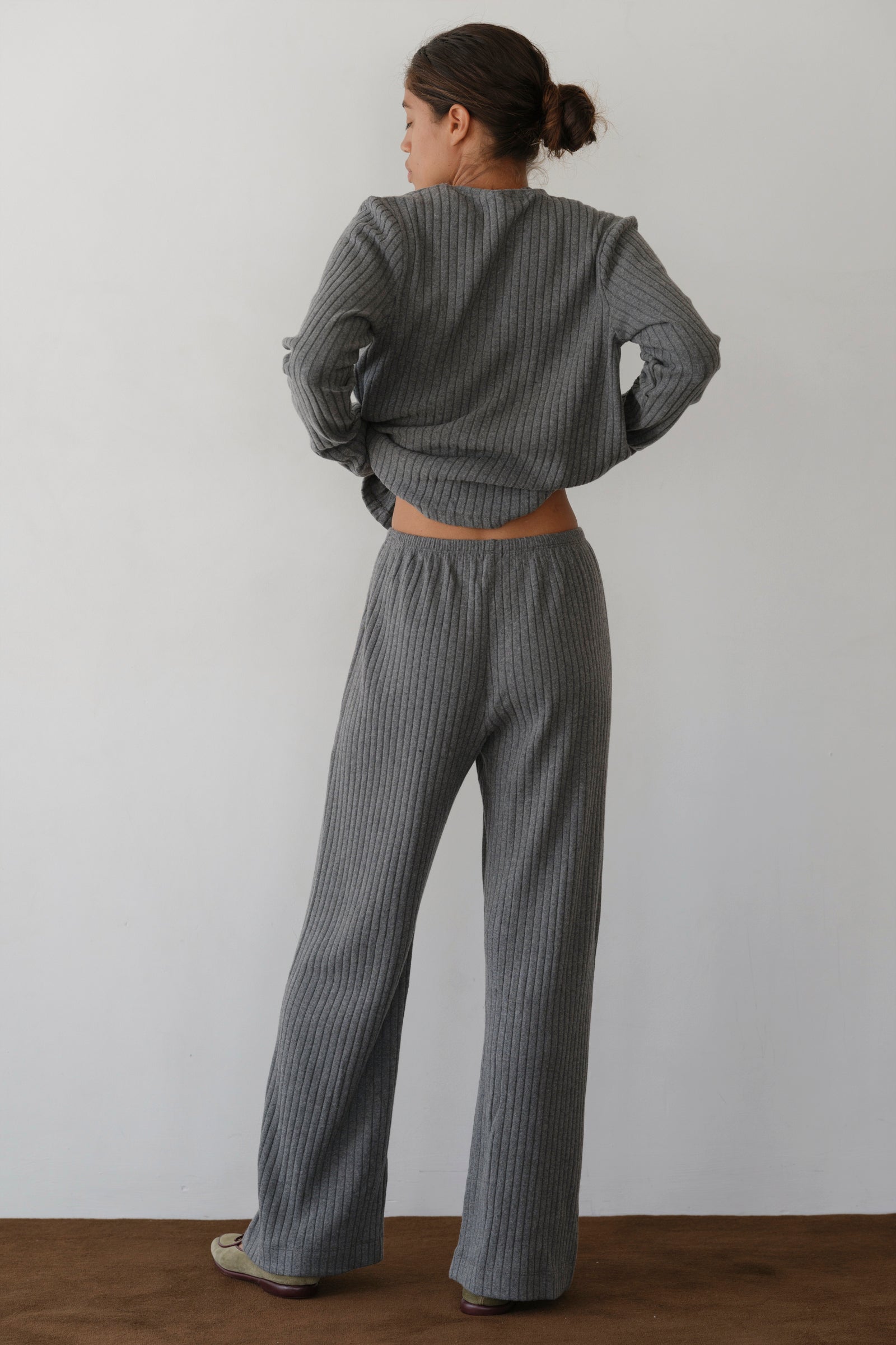 The Sweater Rib Simple Pant