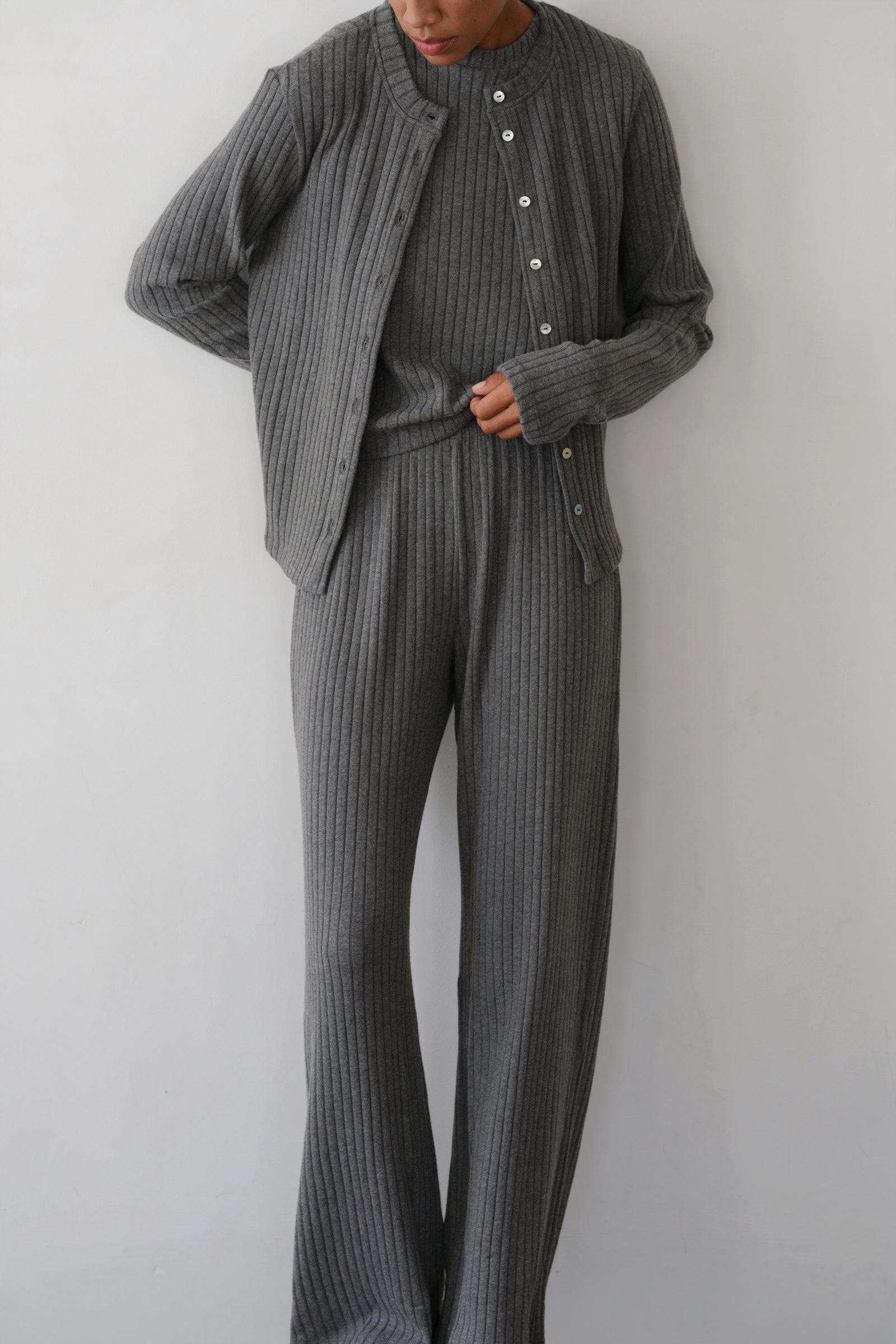The Sweater Rib Simple Pant