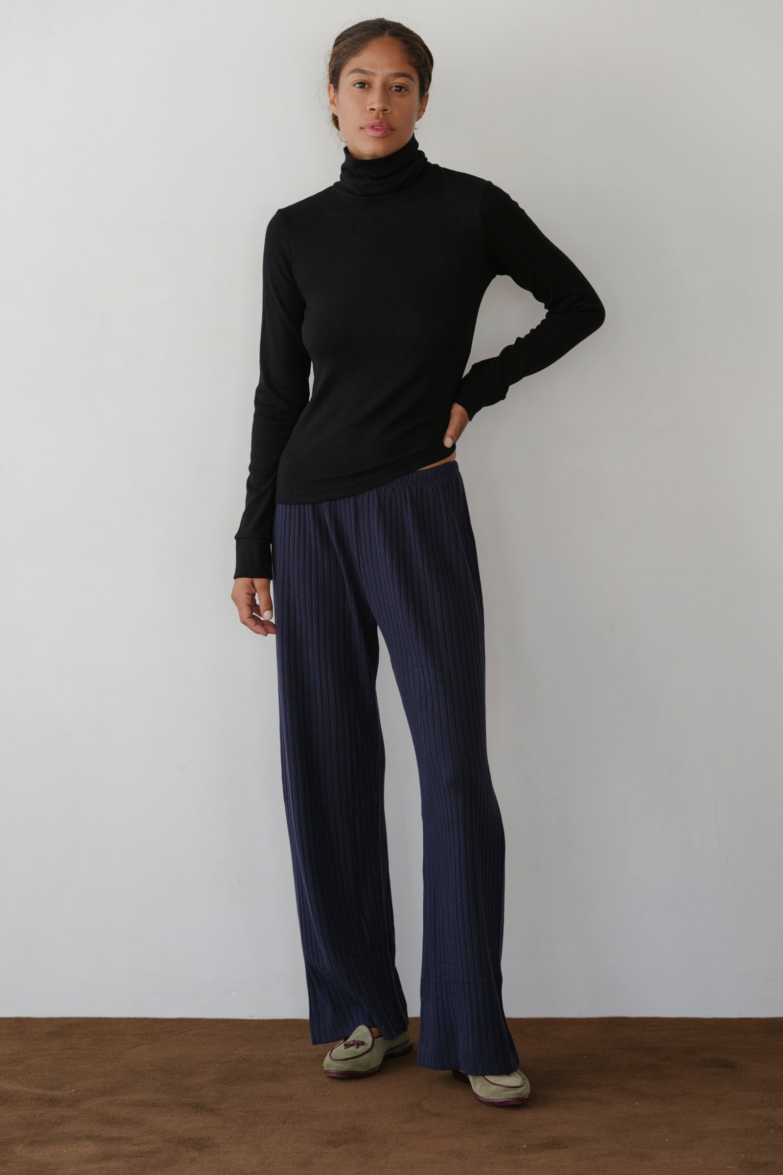 The Sweater Rib Simple Pant