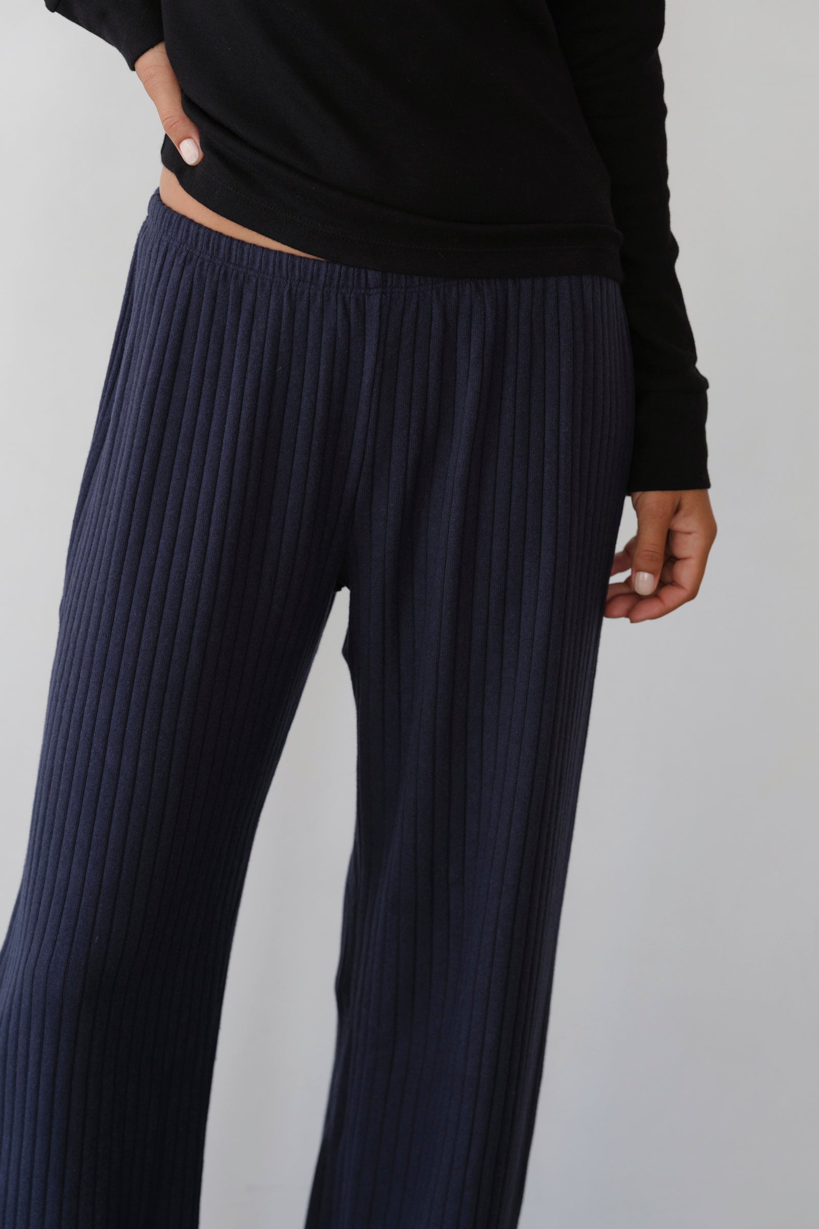 The Sweater Rib Simple Pant