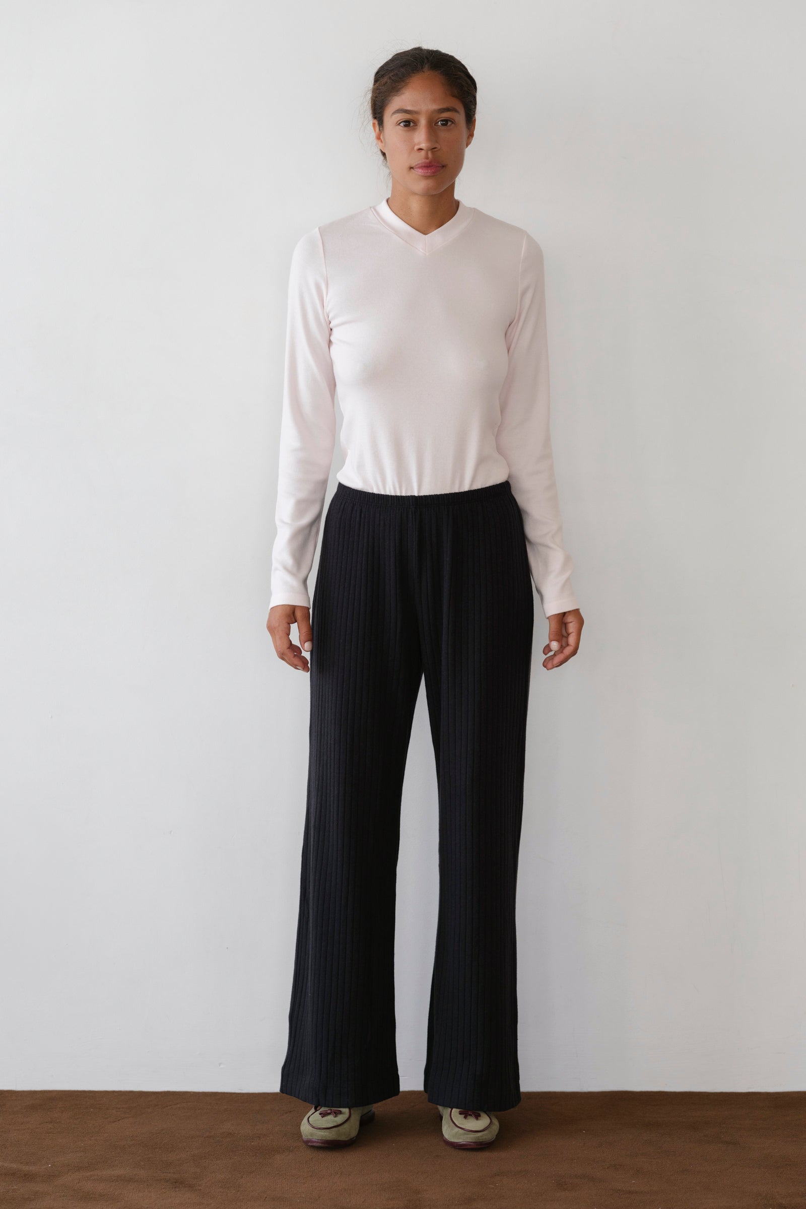 The Sweater Rib Simple Pant