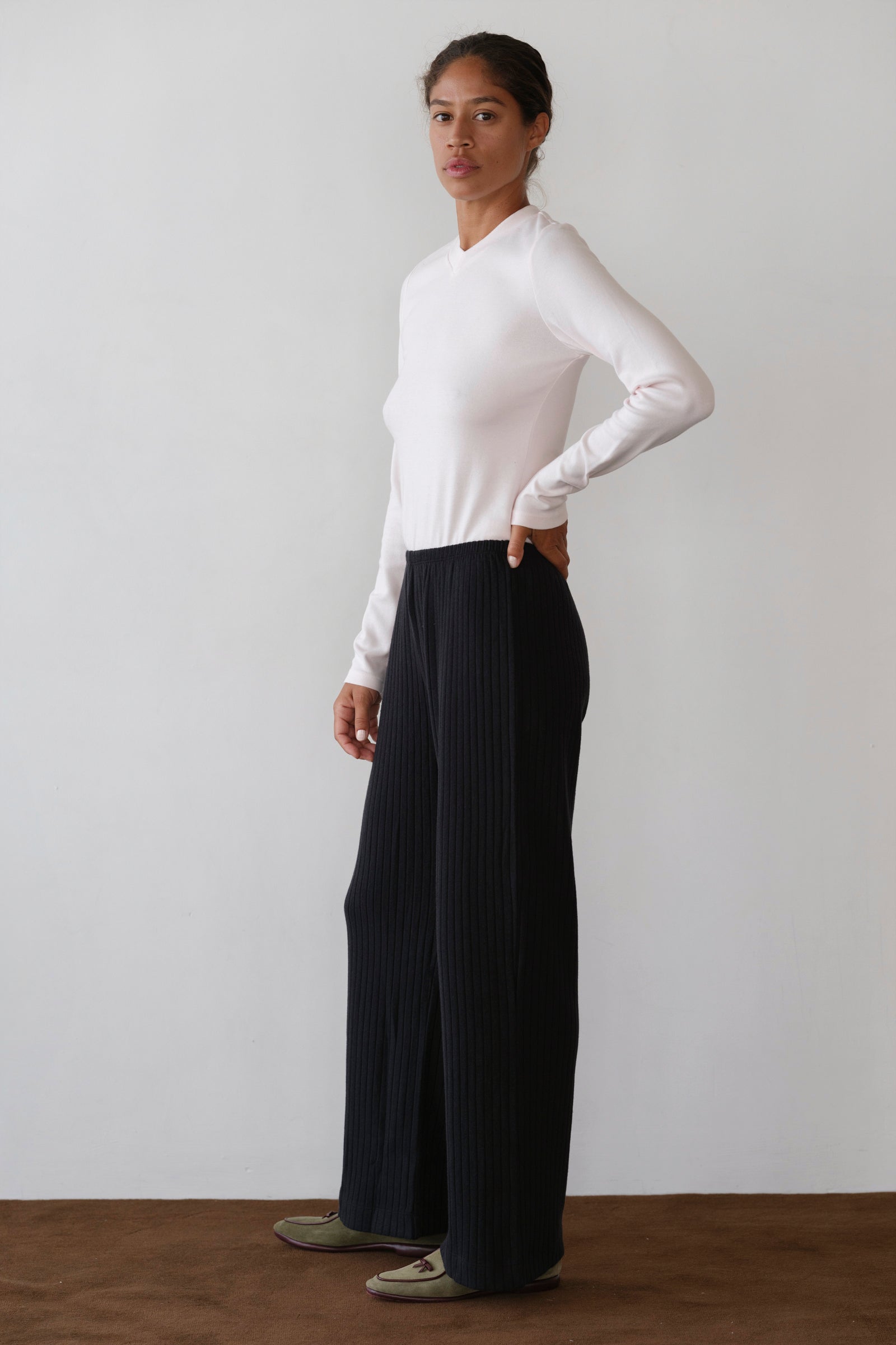 The Sweater Rib Simple Pant